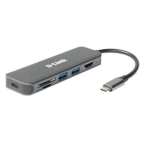 I/O HUB USB-C 6-IN-1/DUB-2327 D-LINK