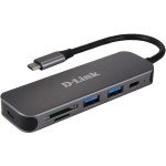I/O HUB USB-C 5-IN-1/CARD READER DUB-2325/E D-LINK