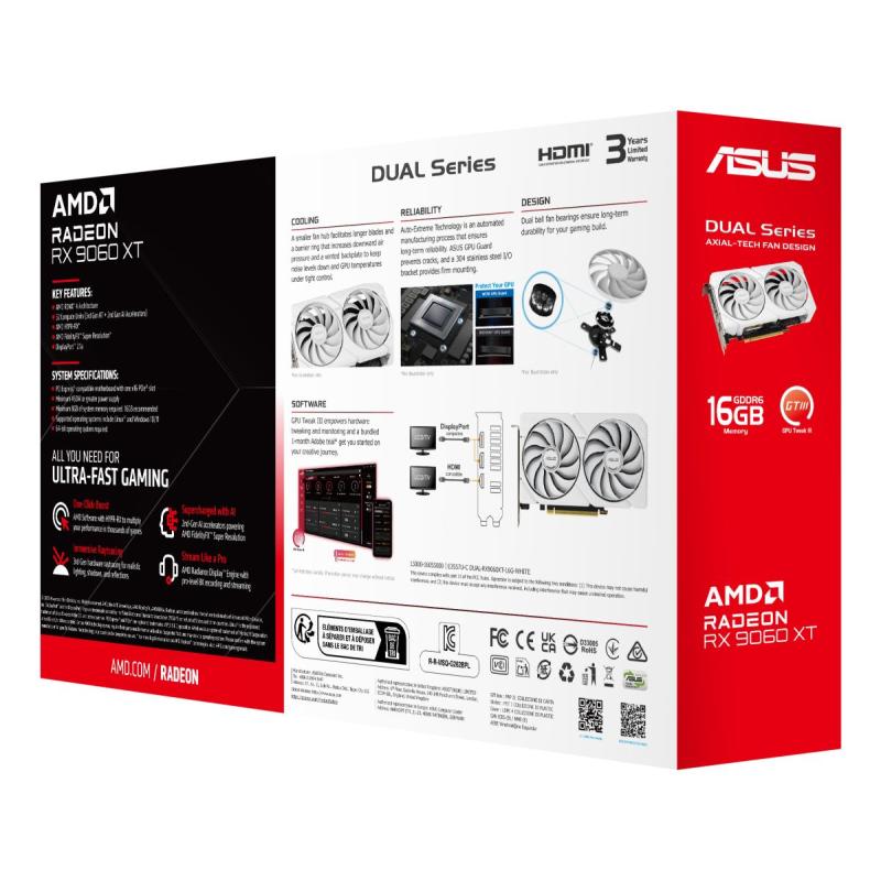 DUAL-RX9060XT-16G-WHITE
