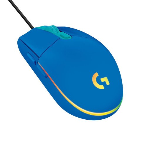 MOUSE USB OPTICAL G203/BLUE 910-005798 LOGITECH