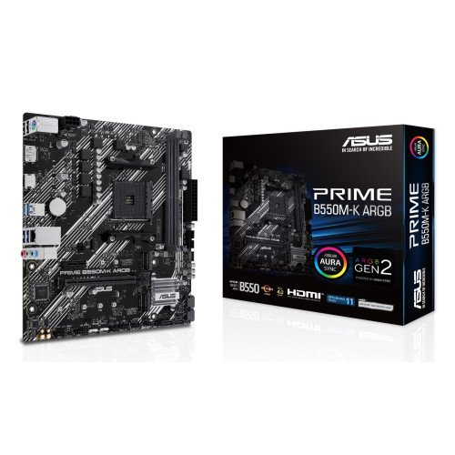MB AMD B550 SAM4 MATX/PRIME B550M-K ARGB ASUS
