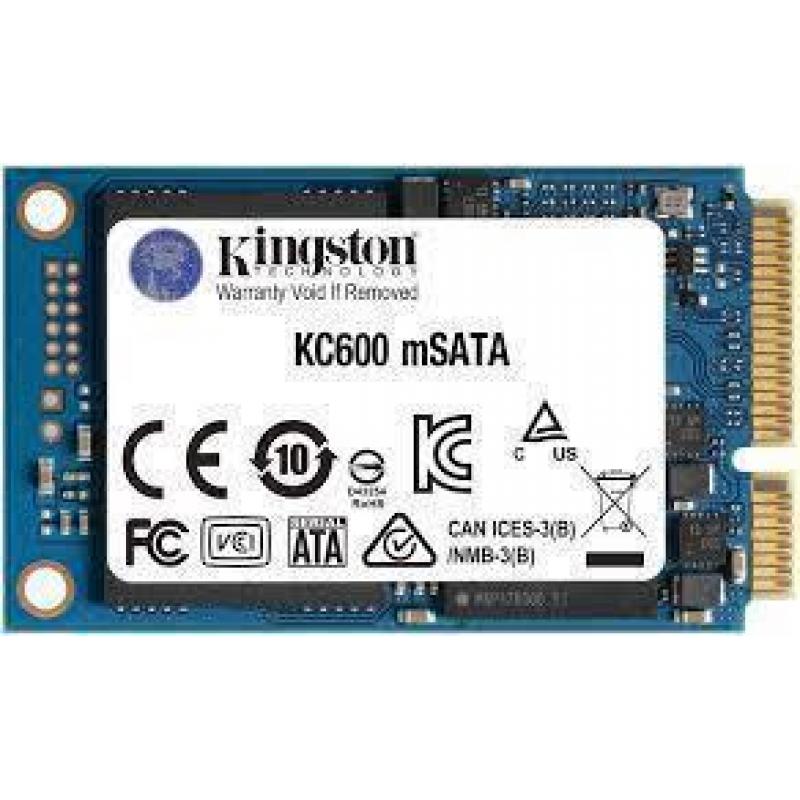 SSD MSATA 1TB 6GB/S/KC600 SKC600MS/1024G KINGSTON KC600