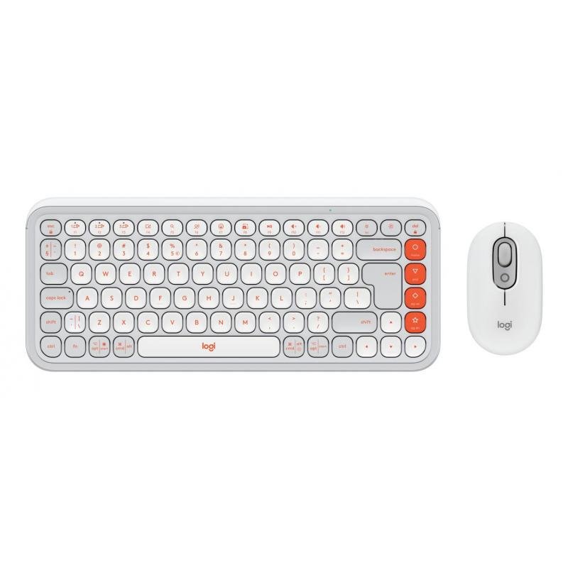 KEYBOARD +MOUSE COMBO POP ICON/WHITE 920-013141 LOGITECH