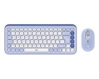 KEYBOARD +MOUSE COMBO POP ICON/LILIAC 920-013078 LOGITECH