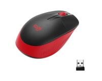 MOUSE USB OPTICAL WRL M190/RED 910-005908 LOGITECH