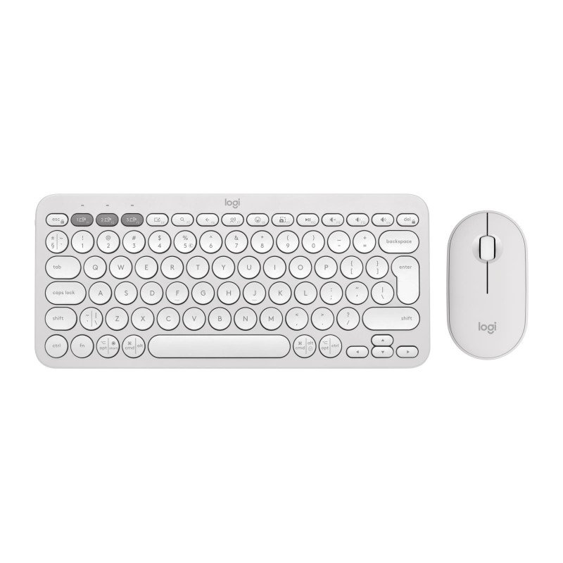 KEYBOARD +MOUSE COMBO PEBBLE 2/WHITE 920-012240 LOGITECH