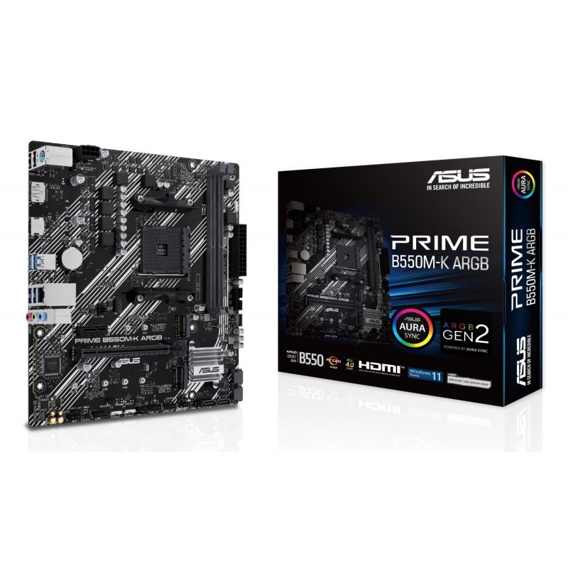 MB AMD B550 SAM4 MATX/PRIME B550M-K ARGB ASUS