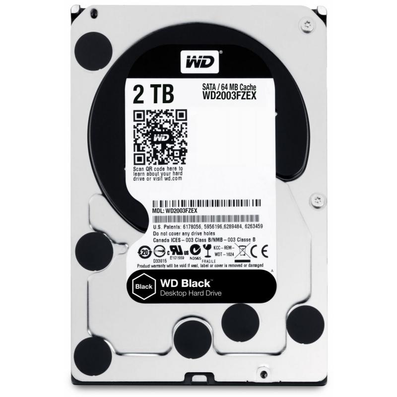 HDD SATA 2TB 7200RPM 64MB/BLACK WD2003FZEX WDC HDD SATA 2TB 7200RPM 64MB/BLACK WD2003FZEX WDC