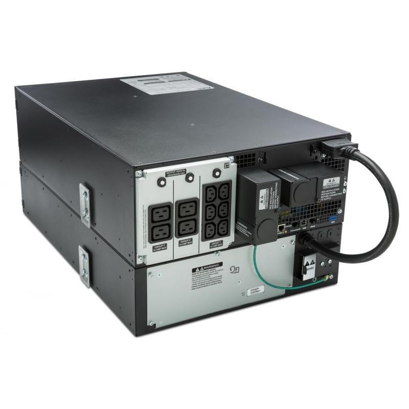 APC Smart-UPS On-Line SRT6KRMXLI - 6kW/VA, 6x C13 + 4x C19 + hardwire 1 phase output, rack mountable, Embedded NMC APC Smart-UPS On-Line SRT6KRMXLI - 6kW/VA, 6x C13 + 4x C19 + hardwire 1 phase output, rack mountable, Embedded NMC