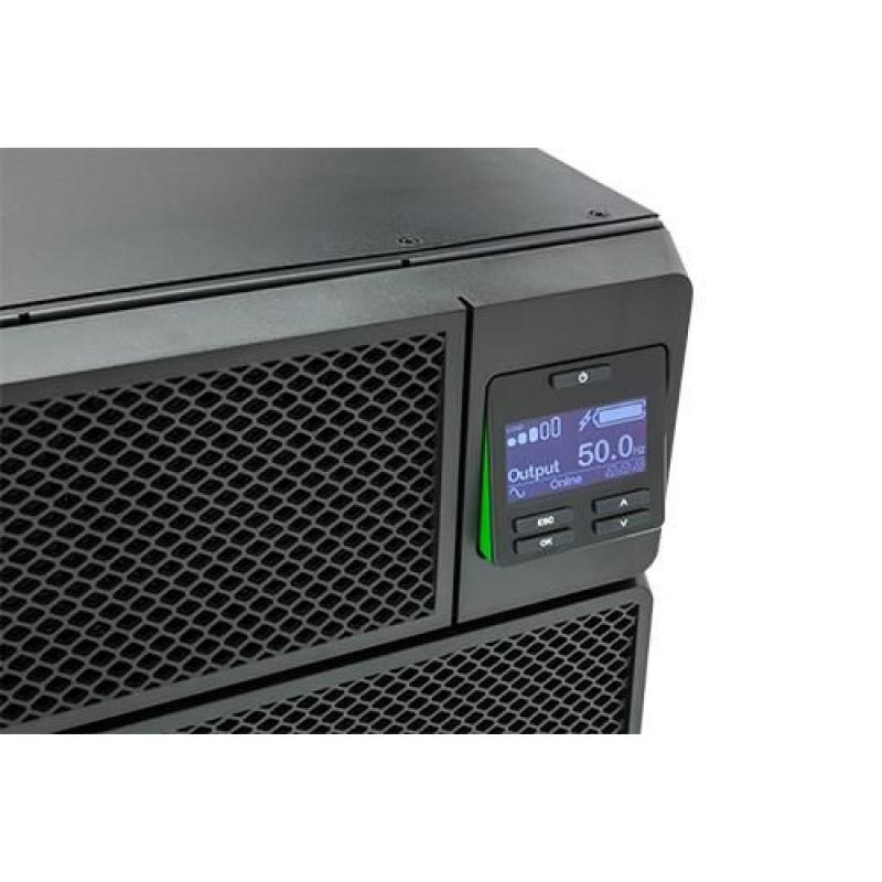 APC Smart-UPS On-Line SRT8KRMXLI - 8kW/VA, 6x C13 + 4x C19 + hardwire 1phase output, rack mountable, Embedded NMC APC Smart-UPS On-Line SRT8KRMXLI - 8kW/VA, 6x C13 + 4x C19 + hardwire 1phase output, rack mountable, Embedded NMC