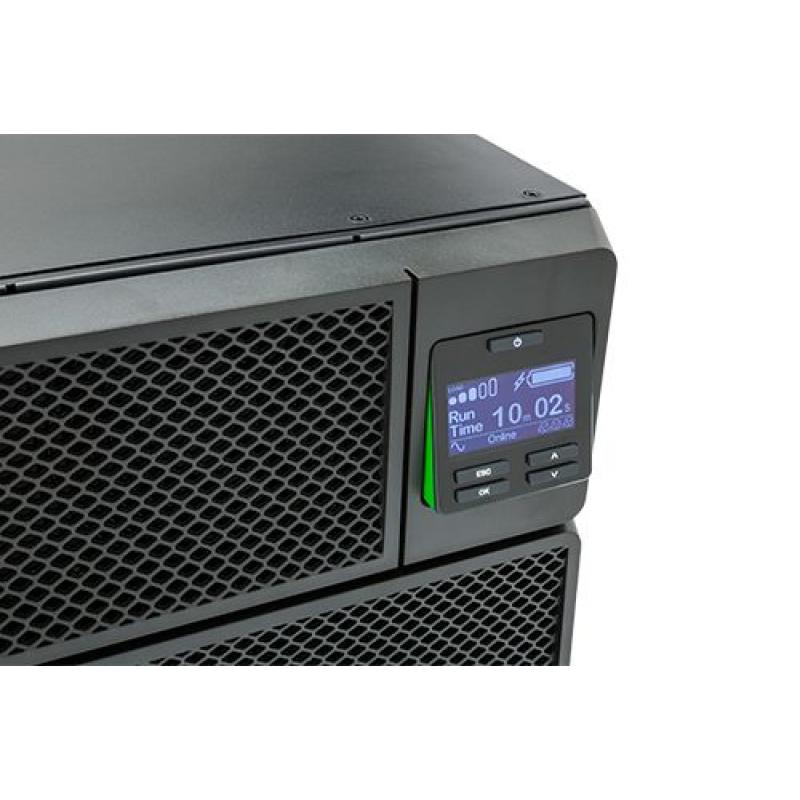 APC Smart-UPS On-Line SRT8KRMXLI - 8kW/VA, 6x C13 + 4x C19 + hardwire 1phase output, rack mountable, Embedded NMC APC Smart-UPS On-Line SRT8KRMXLI - 8kW/VA, 6x C13 + 4x C19 + hardwire 1phase output, rack mountable, Embedded NMC