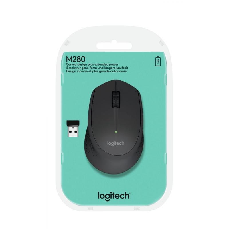 MOUSE USB OPTICAL WRL M280/BLACK 910-004287 LOGITECH