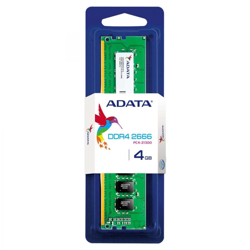 MEMORY DIMM 4GB PC21300 DDR4/AD4U2666J4G19-S ADATA MEMORY DIMM 4GB PC21300 DDR4/AD4U2666J4G19-S ADATA