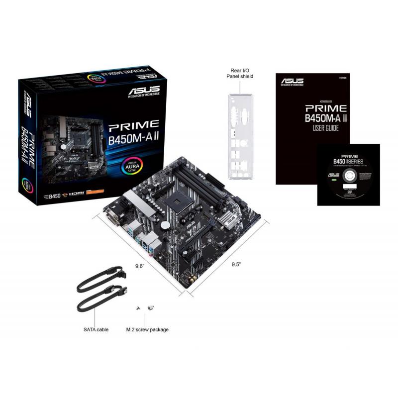MB AMD B450 SAM4 MATX/PRIME B450M-A II ASUS