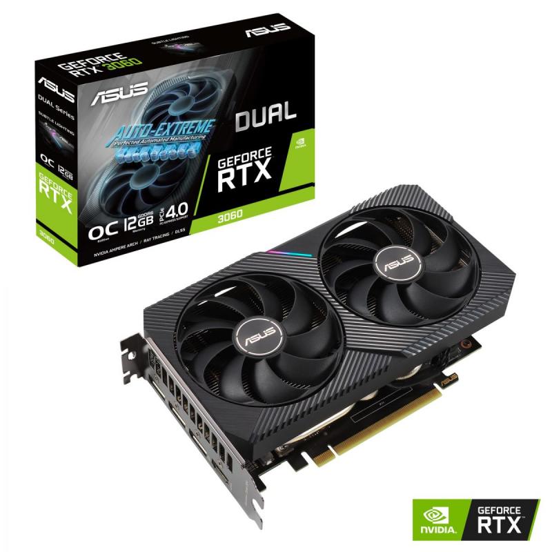 VGA PCIE16 RTX3060 12GB GDDR6/DUAL-RTX3060-O12G-V2 ASUS