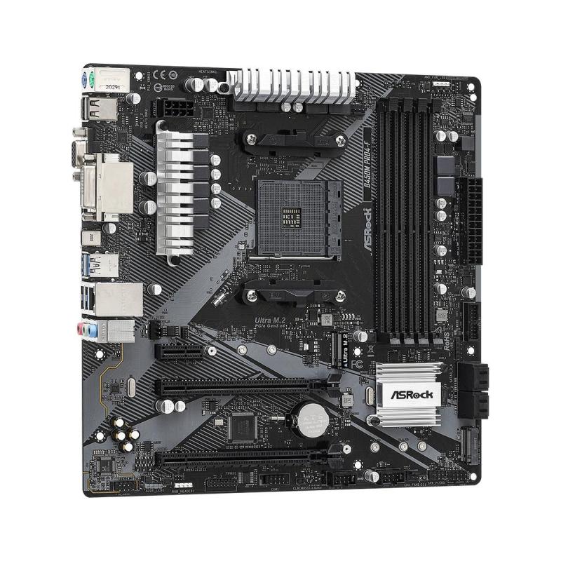 MB AMD B450 SAM4 MATX/B450M PRO4-F R2.0 ASROCK
