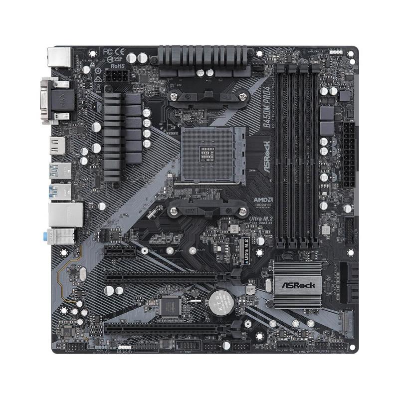 MB AMD B450 SAM4 MATX/B450M PRO4 R2.0 ASROCK