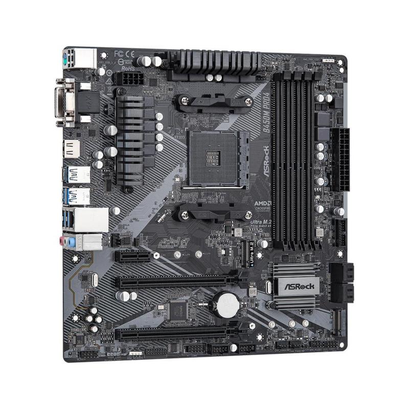 MB AMD B450 SAM4 MATX/B450M PRO4 R2.0 ASROCK