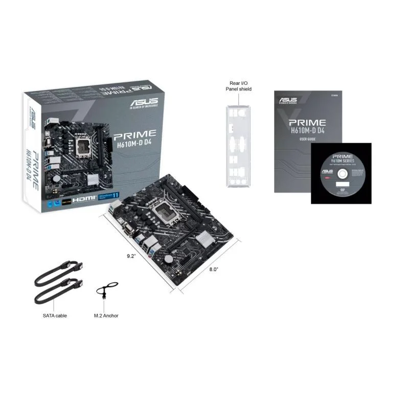 MB H610 S1700 MATX/PRIME H610M-D D4 ASUS