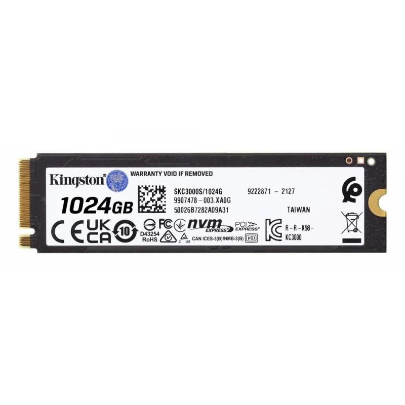 SSD PCIE G4 M.2 NVME 1TB/SKC3000S/1024G KINGSTON