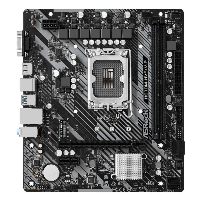 MB H610 S1700 MATX/H610M-HVS/M.2 R2.0 ASROCK MB H610 S1700 MATX/H610M-HVS/M.2 R2.0 ASROCK