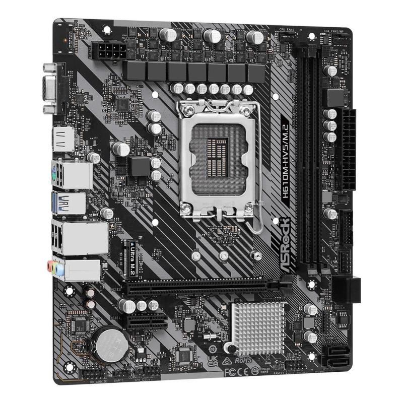 MB H610 S1700 MATX/H610M-HVS/M.2 R2.0 ASROCK MB H610 S1700 MATX/H610M-HVS/M.2 R2.0 ASROCK