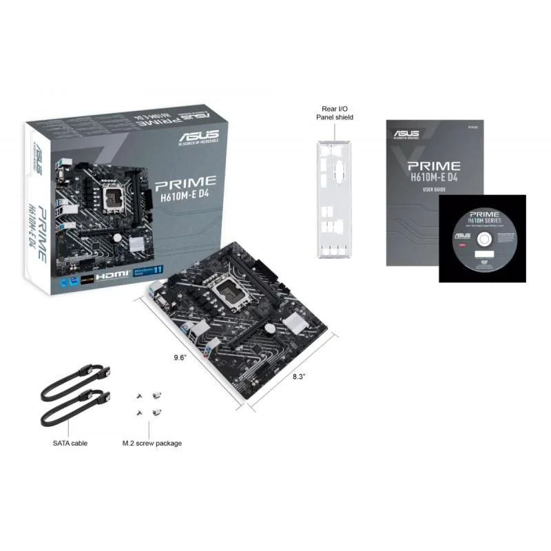 MB H610 S1700 MATX/PRIME H610M-E D4 ASUS