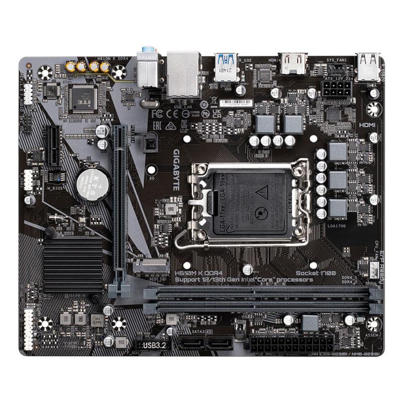 MB H610 S1700 MATX/H610M K DDR4 GIGABYTE MB H610 S1700 MATX/H610M K DDR4 GIGABYTE