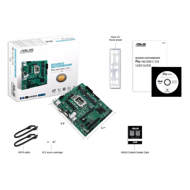 MB H610 S1700 MATX/PRO H610M-C D4-CSM ASUS