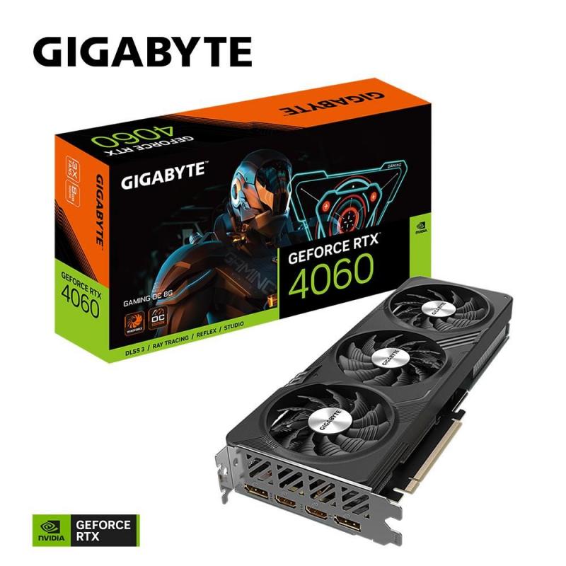VGA PCIE16 RTX4060 8GB GDDR6/GV-N4060GAMING OC-8GD GIGABYTE