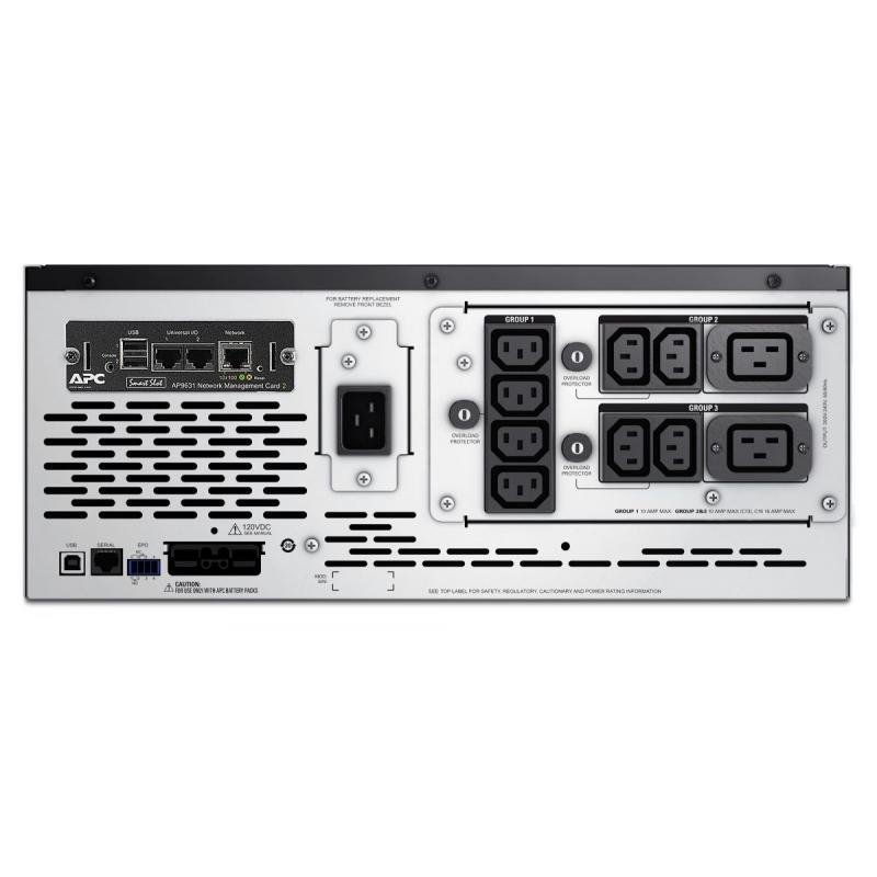 APC Smart-UPS X SMX2200HVNC - 2200VA, 8x C13 + 2x C19 outlet, USB, expandable runtime, short depth, NMC