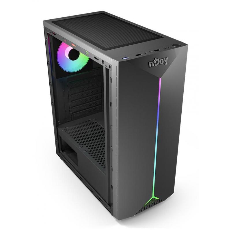 CASE MIDITOWER ATX W/O PSU/ANIL CSMD-AE00UAI-BL01B NJOY