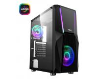 CASE MIDITOWER ATX W/O PSU/FORT CSMD-E000UFO-BL01B NJOY