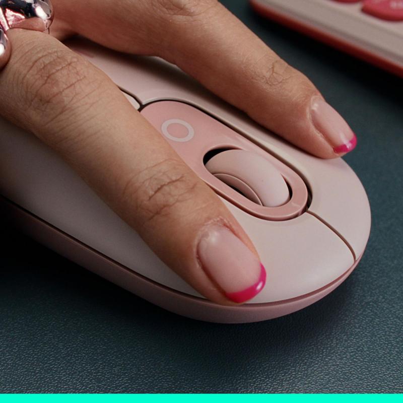 MOUSE USB OPTICAL WRL POP/LILAC 910-007414 LOGITECH