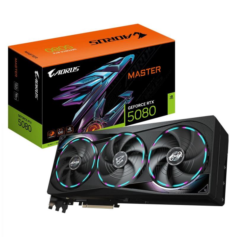 VGA PCIE16 RTX5080 16GB GDDR7/GV-N5080AORUS M-16GD GIGABYTE
