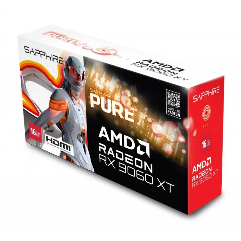 VGA PCIE16 RX9060XT 16GB GDDR6/PURE 11350-02-20G SAPPHIRE