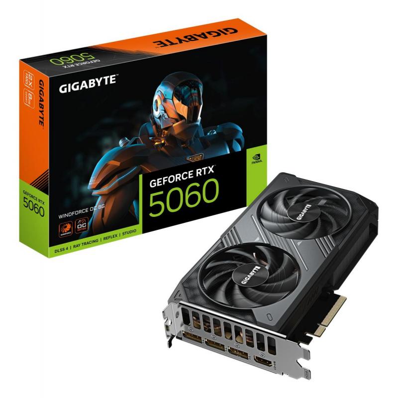 VGA PCIE16 RTX5060 8GB GDDR7/GV-N5060WF2OC-8GD GIGABYTE