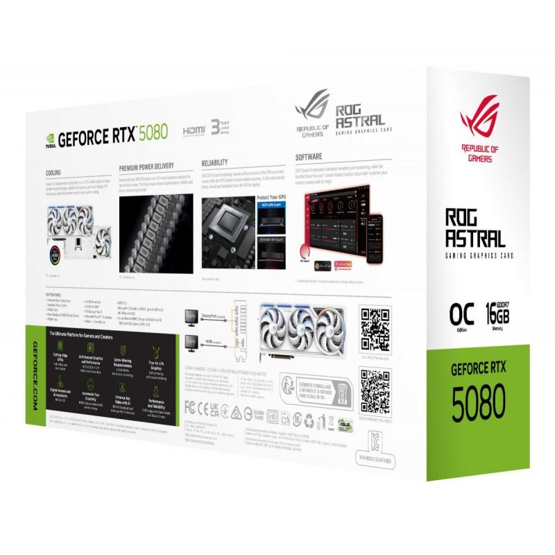 ROG-ASTRAL-RTX5080-O16G-WHITE ROG-ASTRAL-RTX5080-O16G-WHITE