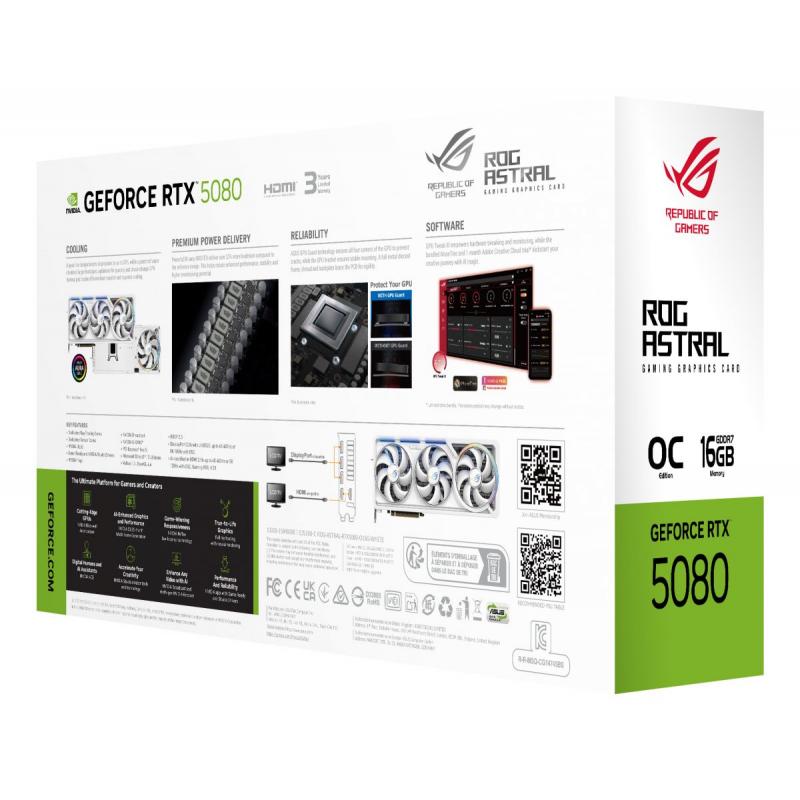 ROG-ASTRAL-RTX5080-O16G-WHITE ROG-ASTRAL-RTX5080-O16G-WHITE
