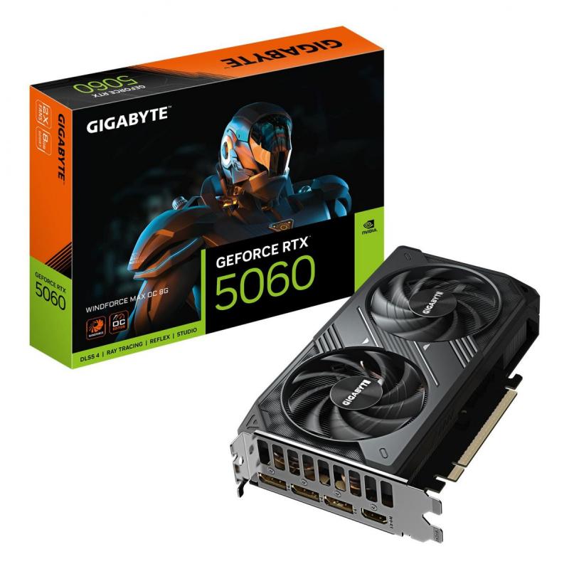 VGA PCIE16 RTX5060 8GB GDDR7/GV-N5060WF2MAX OC-8GD GIGABYTE VGA PCIE16 RTX5060 8GB GDDR7/GV-N5060WF2MAX OC-8GD GIGABYTE