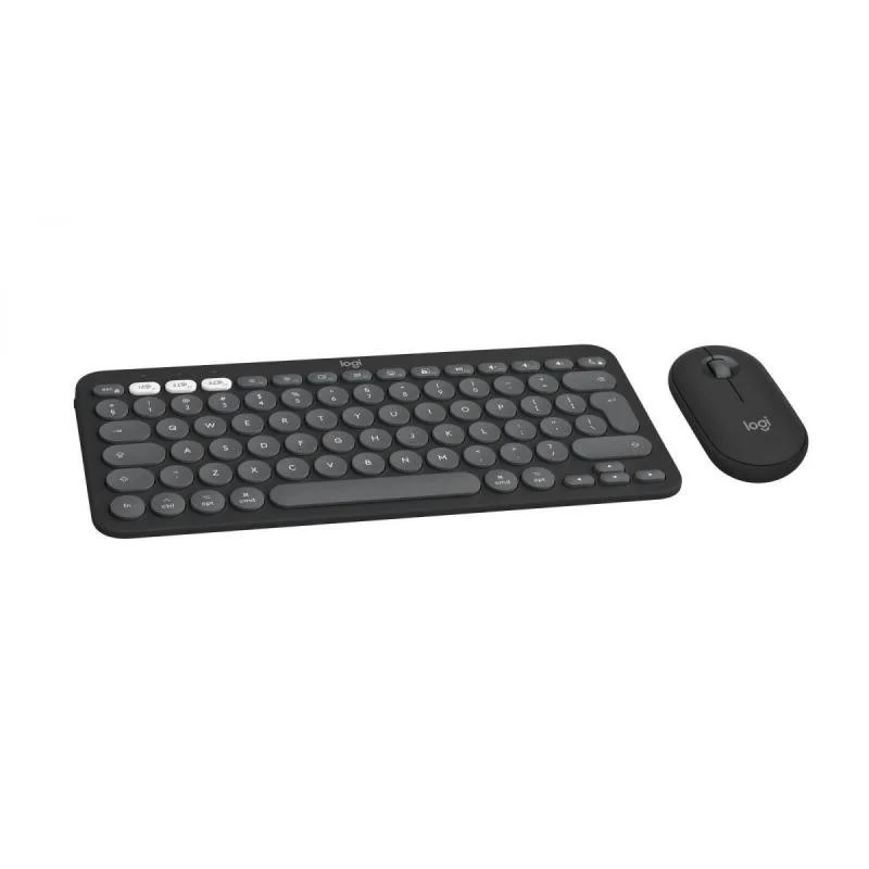 KEYBOARD +MOUSE COMBO PEBBLE 2/MAC GRAPH. 920-012244 LOGITECH KEYBOARD +MOUSE COMBO PEBBLE 2/MAC GRAPH. 920-012244 LOGITECH