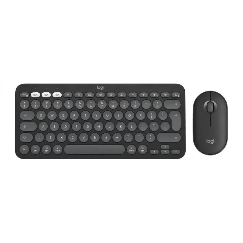 KEYBOARD +MOUSE COMBO PEBBLE 2/MAC GRAPH. 920-012244 LOGITECH KEYBOARD +MOUSE COMBO PEBBLE 2/MAC GRAPH. 920-012244 LOGITECH